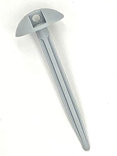 Masona 50 x Ground Sheet Plastic Tent Pegs Awning Carpet Pegs Heavy Duty Grey