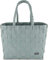 normani Einkaufskorb Shopper geflochten aus Kunststoff - robuster Strandkorb aus wasserabweisendem Material Farbe Classic/Mint