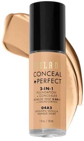 Milani Conceal + Perfect 2-in-1 Foundation + Concealer -04A2-Golden Vanilla