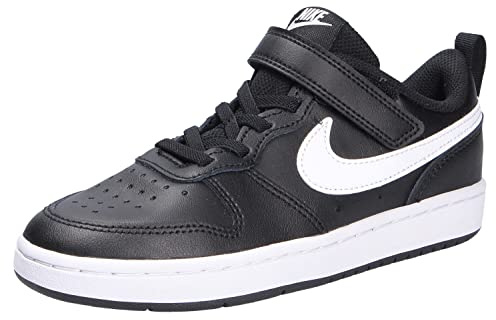 Nike Court Borough Low 2 (GS), Boy's Basketball Shoe, Black/White, 4 UK (36.5 EU)