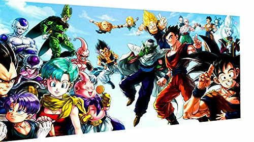 Magic Canvas Art - Bilder Dragon Ball Z Leinwandbild 1- teilig Hochwertiger Kunstdruck modern Wandbilder Wanddekoration Design Wand Bild, Größe: 60 x 40 cm