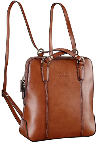Banuce Leather Backpack Purse for Women Convertible Small Shoulder Bag for 9.7 inch iPad with Adjustable Strap Light Weight Vintage Stylish Brown