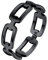 Silvora 925 Sterling Silber Ring Damen Herren Ketten Ring Schlichter Klassischer Panzerkette Fingerring Ring Kuba Kette Vorsteckerring in Schwarz Ringgröße 62（19.8） Modeschmuck Geschenk