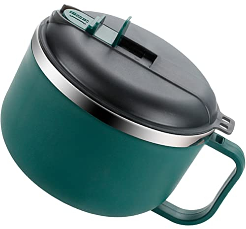 UPKOCH Griff Ramen Schüssel Instant Nudeln Schüssel Schule Bento Schüssel Große Suppentasse mit Deckel Ramen Herd Suppenschüssel für Studentenwohnheim Zimmer