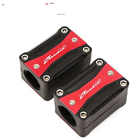 APLUZ Für Suzuki Für Bandit 1250 250 400 650 Für GSF650 Für Bandit 1200 250 Motorrad Motor Sturzbügel Schutz Stoßstange Dekorativer Schutzblock Sturzpad (Farbe : Rot)