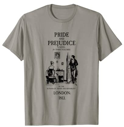 Jane Austen Novels Couverture de livre Pride and Prejudice T-Shirt