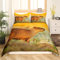 Braun Capybara Bettwäsche 135x200 135x200,Coole Capybara Bettwäsche Set für Kinder Jungen Mädchen,Maus Nagetier Tier Bettbezug Natürliche Wildlife Landschaft Bett Set,Capybara Liebhaber Raumdekor