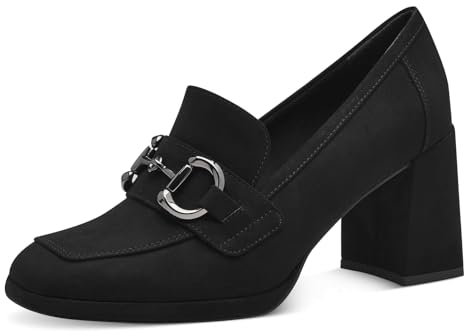 MARCO TOZZI Women's 2-24416-42 Loafers, Black, 5