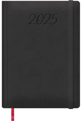 Dohe - Kalender 2024 - Wochenansicht - Größe: 17x24 cm - 160 Seiten - Eingenähter Einband - Hardcover - Schwarz - Modell Manaos