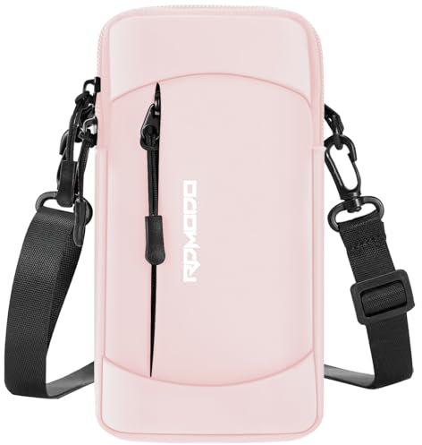 RDMODO Supporto per telefono da braccio per corsa, borsa a tracolla per telefono, fasce per telefono per corsa ed escursionismo, fasce regolabili per telefono cellulare per iPhone, Samsung Galaxy, LG,