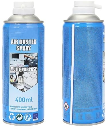 400ML Air Duster Can Compressed Air Spray Can Dust Cleaner PC, Keyboard, Electronic Devices & Car Cleaning Protect (6)