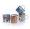 Handgefertigt Espressotassen, Keramik Espresso Tassen 4er Set, Bunte Espressotassen Set, Espressotasse 150 ml, Spülmaschinenfest Kaffeebecher Keramik, Kaffeetassen Set, Kleine Cappuccino Tassen