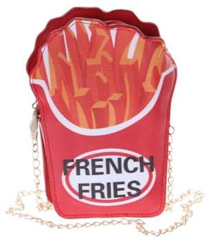 Kawaii-Story LB-6103 Pommes Fries 3D Form Scherz lustig Party Feier Damen Tasche 20x11x6,5cm Pu