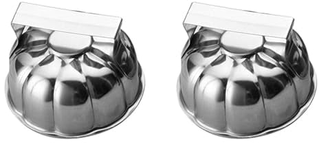 2 x Boat Shaped Egg Wrapped Stainless Steel Japanese Style Rice Moulds Pumpkin Model