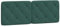 vidaXL Kissen für Kopfteil, Wandpolster Polsterpaneel Bettkopfteil, Rückenkissen Polsterkopfteil Wandkissen Schlafzimmer, Dunkelgrün 140cm Samt
