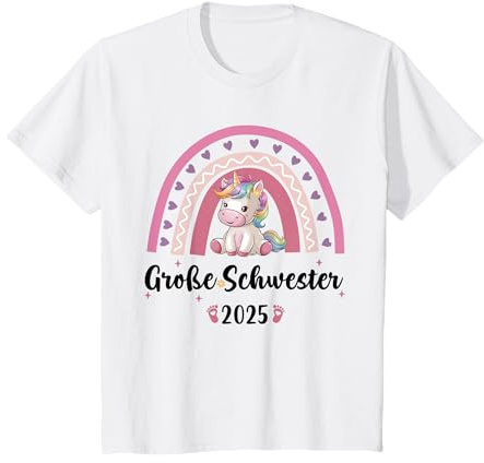 Ich Werde Große Schwester 2025 Schwangerschaft Verkünden T-Shirt