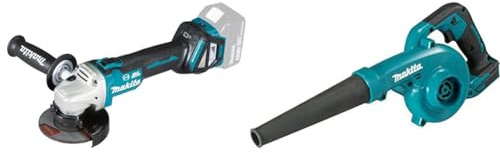 Makita DGA463Z 18V Li-Ion LXT Brushless 115mm Angle Grinder - Batteries and Charger Not Included & DUB185Z 18V Li-ion LXT Blower - Batteries and Charger Not Included