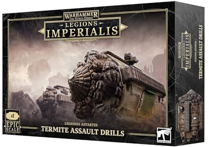 Warhammer - Horus Heresy - Legions Imperalis: Termite Assault Drills [EPIC SCALE] - Plastic Model Kit - Requires Assembly and Painting - Age 14+, Grey