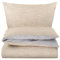 Carpe Sonno Wende-Bettwäsche 200x200 - Renforce aus 100% Baumwolle – Uni Bettzeug in Melange Optik - Ganzjahresbettwäsche mit Bettbezug und Kissenbezug in Hotelqualität - Grau Taupe