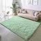 BSGIFT Teppich Hochflor Flauschig Grün 140x200 - Teppich rutschfest für Wohnzimmer Schlafzimmer Kinderzimmer - Modern Wohnzimmerteppich Bettvorleger, Mintgrün Shaggy Langflor Fellteppich