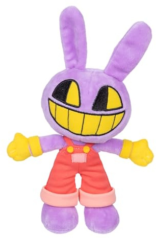 The Amazing Digital Circus Deluxe Jax Plüschfigur, 20,3 cm / 20,3 cm große Figur aus hochwertigen Materialien, sammeln Sie Caine, Pomni, Kinger, Jax und Ragatha