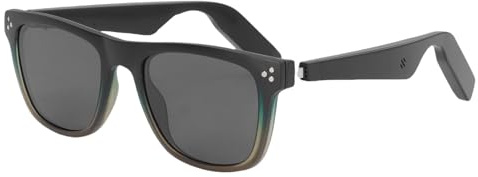 AI Smart Brille mit 144 Sprache Echtzeitübersetzung, Bluetooth 5.3 Magnetische Ladung Sonnenbrille, Musikanrufe, Dual -Layer -Rahmen für Männer Frauen Im Freien Reisen Fahren