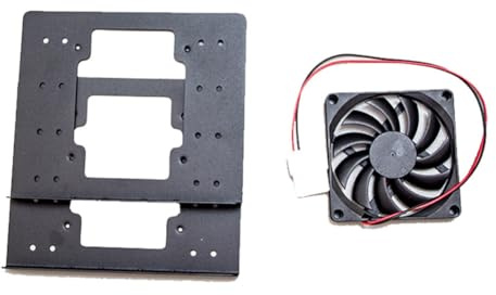 UrbanNest 4-Slot 3.5 HDD Bracket with Cooling Fan for PC Cases, Stackable Holder for Mechanical Hard Disks A