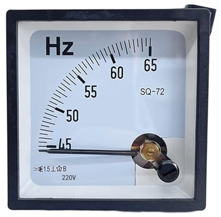 Compact Size Power Frequency Monitor Tester 45-65Hz Wide Voltages Ranging 100V 220V Home Industrial Application Compact Panel Mount Frequency Monitor
