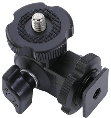 Aluminum Cold Shoe 1/4 Screw Mount Arm For DSLR Camera Monitor Microphones Video Light Clamp For Video Aluminum Camera Accessory