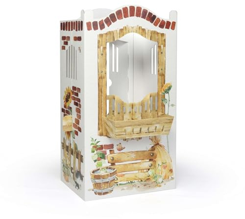 FOLDZILLA Hobby Horse Stall für Kinder für Steckenpferde Stockpferde 56 x 108 x 70 cm Ideal für Kindergeburtstag Kinderfeste Indoor Outdoor schnell aufgebaut - Pferdestall Reiterhof