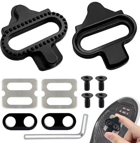 puiaxod Fahrrad Cleats, Doppelbolzen Shimano SPD Cleats für SM-SH51 SH56 | Anti Rutsch Pads für Fahrradschuhe Zubehör für Schuhklemmen, Kompatibel mit dem SPD System für Mountainbikes und Rennräder