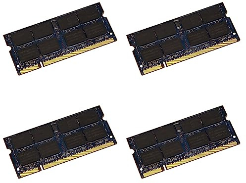 Jushenpoer 4X Memoria RAM para Computadora Portátil DDR2 de 2GB 800Mhz PC2 6400 1.8V 2RX8 200 Pines SODIMM para Computadora Portátil Memoria
