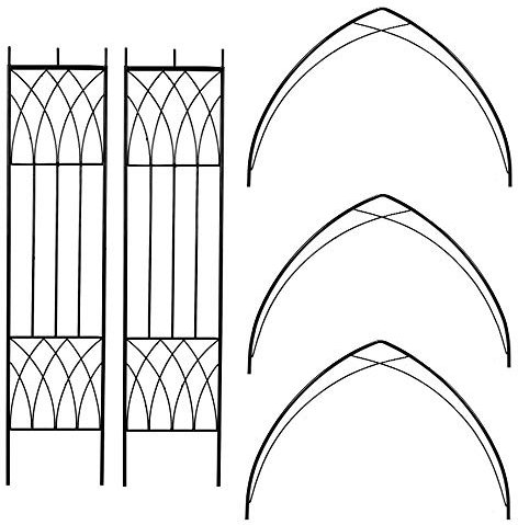 Metal Garden Rose Arch Arbour 410mm D x 1100mm W x 2286mm H ARA43