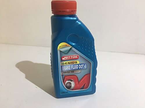 Flüssigkeit Kunststoff Bremsen mittoil Genius BRAKE FLUID DOT 4 250 ml.