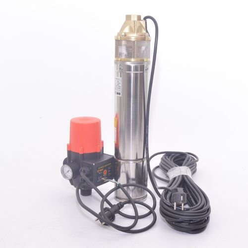 4 SKM100 Tiefbrunnenpumpe Brunnenpumpe Gartenpumpe 4 - 2400l/h - 750W + SK15