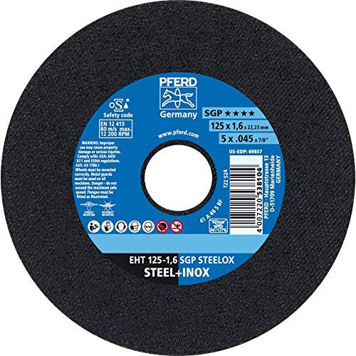 25 x PFERD Trennscheibe EHT 125-1,6 SGP STEELOX| Art.: 61331420