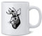 Western-Kaffeetasse mit Jackalope-Kopf, lustig, Geschenk, 340 ml
