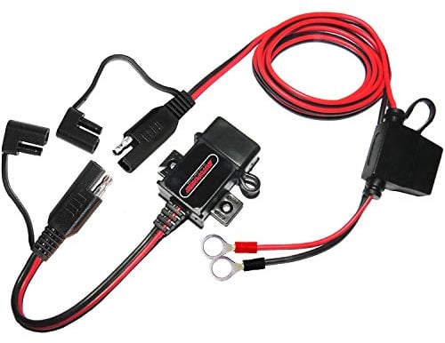 MOTOPOWER MP0609AA-UK 3.1Amp Wasserdicht Motorrad USB Ladegerät Kit Telefon Tablet GPS Ladegerät für Motorrad, Fahrrad, ATV