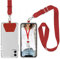 takyu Lanyard Neck Strap for Mobile Phone, ID Card holder, keys, Keychain mp3 USB Holder, Lanyards with Safety Breakaway Clip Suitable for Business Exhibition Office Group Students Adults (Red)