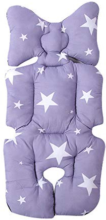 Eyand Baby-Hauptkörperstütze Spaziergänger Kissen- Bequeme Auto-Sitzkissen als Einlage,Baby-Kinderwagen Sitzauflagen erstellen Unterstützung für Tiny Baby in Autositz,Kinderwagen,Babytrage(Gray Stern)