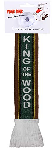 TRUCK DUCK® LKW Auto Minischal King of the Wood Trucker Mini Schal Wimpel Flagge Fahne Saugnapf Spiegel Deko