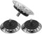 Yinpecly Mental Sink Basket Strainer Stainless Steel Sink Drains Replacement 3.11 inch Diameter with Rubber Stopper Bottom for Kitchen Sink Drains 3pcs