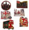 6 London metal magnets - British souvenirs fridge magnet - Union Jack England landmark magnet - London Bus Tower Bridge Big Ben UJ Flag