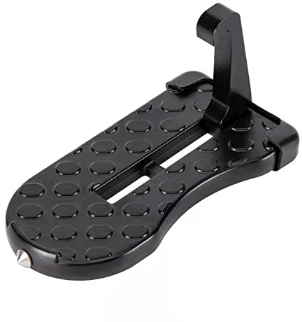 Kesntto Pédale de Voiture Pliante Marchepied Universel, Pédale de Crochet de loquet de Porte de Porte de Voiture, Pédale Auxiliaire Avec Safety Hammer