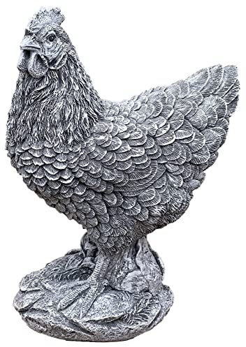 stoneandstyle Steinfigur Huhn Henne lebensecht frostfest Steinguss