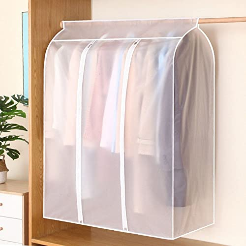 MZY118 Kleiderstange Abdeckung, Transparente Kleiderstangen-Schutzhülle mit Reißverschluss,Staubschutz für Kleidung, Kleiderschutzbeutel(50 x 80 x 90cm)