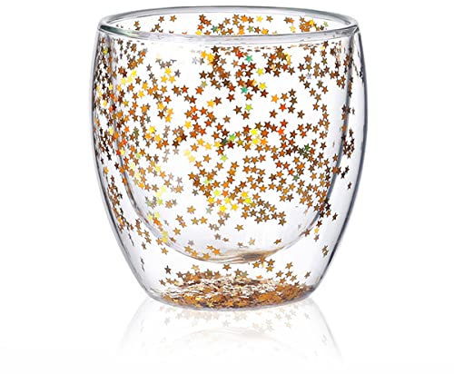 LINCMAN Mug en Verre Double Paroi Isolé - Tasse à Espresso, Thé, Lait - Forme d'Ours - Idéal pour Bureau et Cadeaux d'Anniversaire