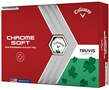 Callaway Golf 2022 Chrome Soft Golfbälle Shamrock Truvis