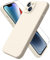 ACRONIX Compatible with iPhone 14 Case 6.1,with 1 x Screen Protector, Silky-Soft Touch Liquid Silicone Case Shockproof Rubber Cases Comprehensive Protection Cover for iPhone 14-Starlight