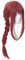 Chainsaw Man Cosplay Makima Long Braid Wig Christmas Rose Red Wig Cosplay Anime Cosplay Wigs Heat Resistant Synthetic Wigs